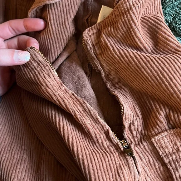 Reformation Lane Jumper corduroy mini Overall Dress size 4 - Picture 8 of 8